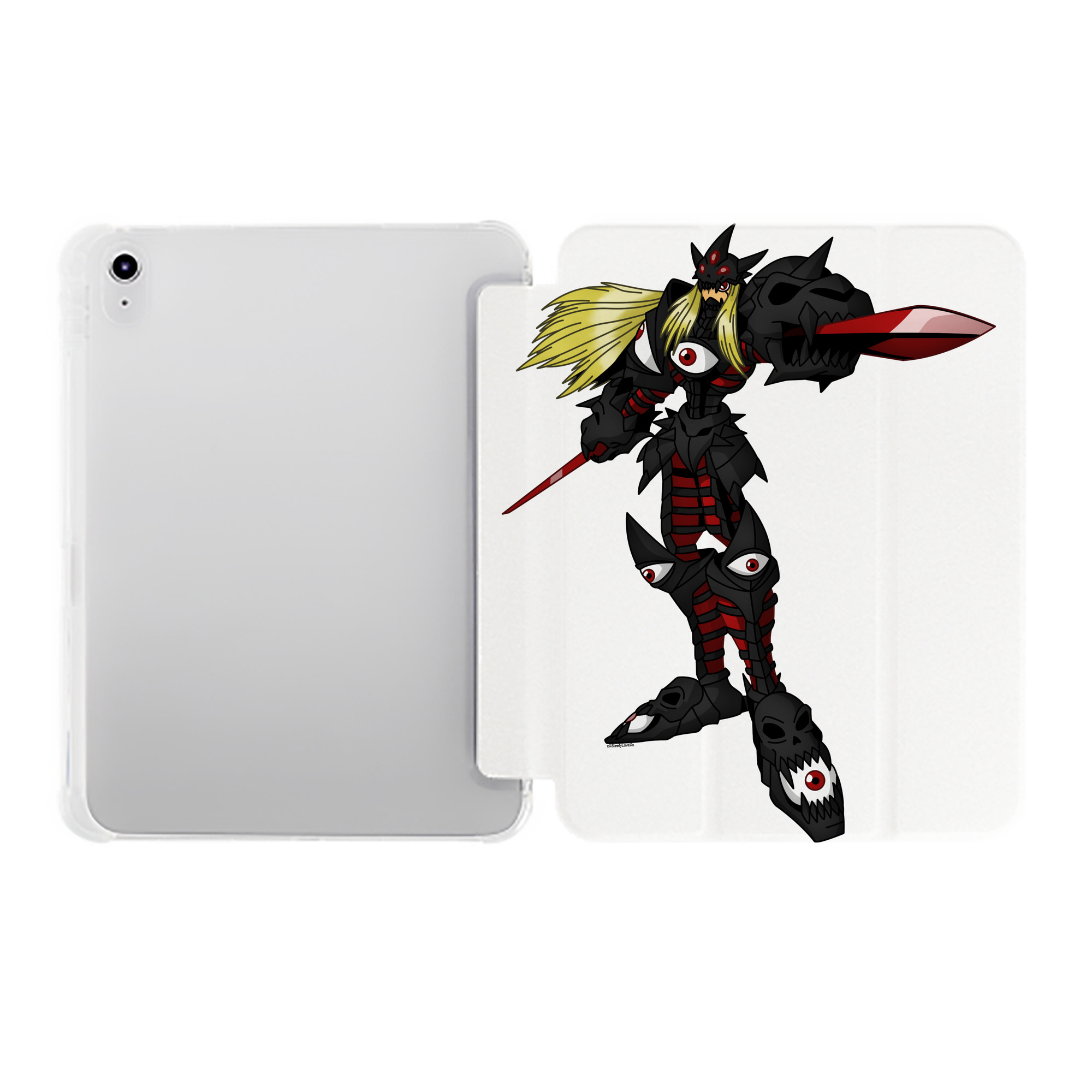 （画像用） Digimon デジタルモンスター/デジモン IPad ケース ペン収納付き 三つ折りスタンド PUレザー×シリコン 対応機種9.5/10.5/10.9インチ